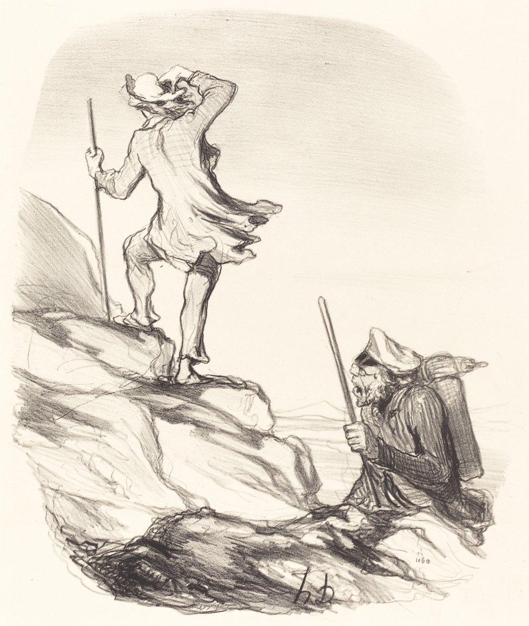 Siehst du einen zivilisierten Ort... von Honoré Daumier
