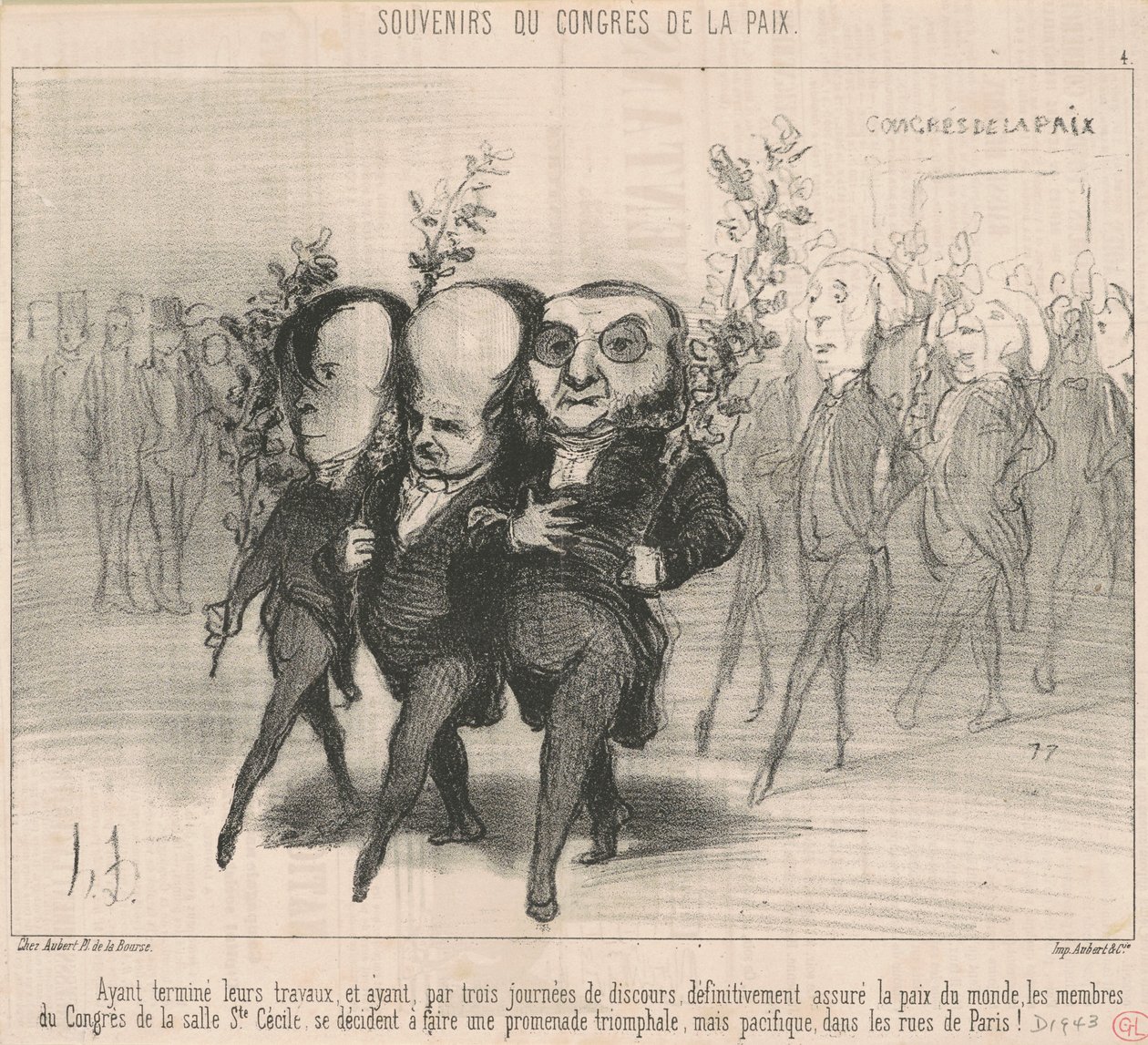 Nachdem sie ihre Arbeiten beendet haben ... von Honoré Daumier
