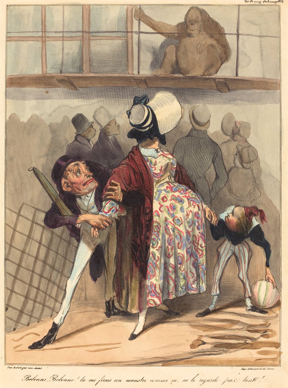 Bobonne... schau ihn nicht so an! von Honoré Daumier