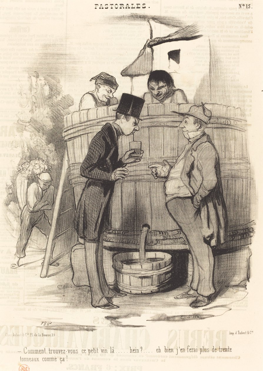Wie finden Sie diesen kleinen Wein... von Honoré Daumier