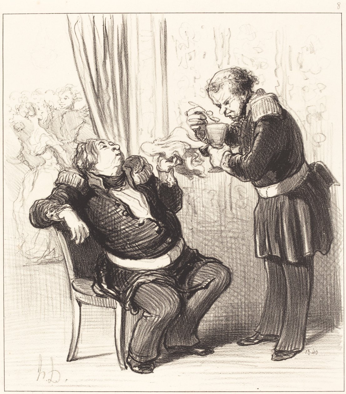 Entschieden, wir amüsieren uns zu sehr, Guillochard!... von Honoré Daumier