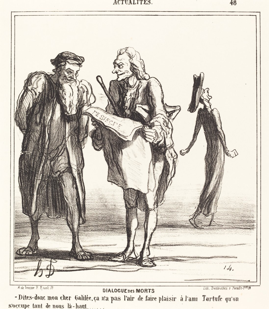 Dialog der Toten von Honoré Daumier