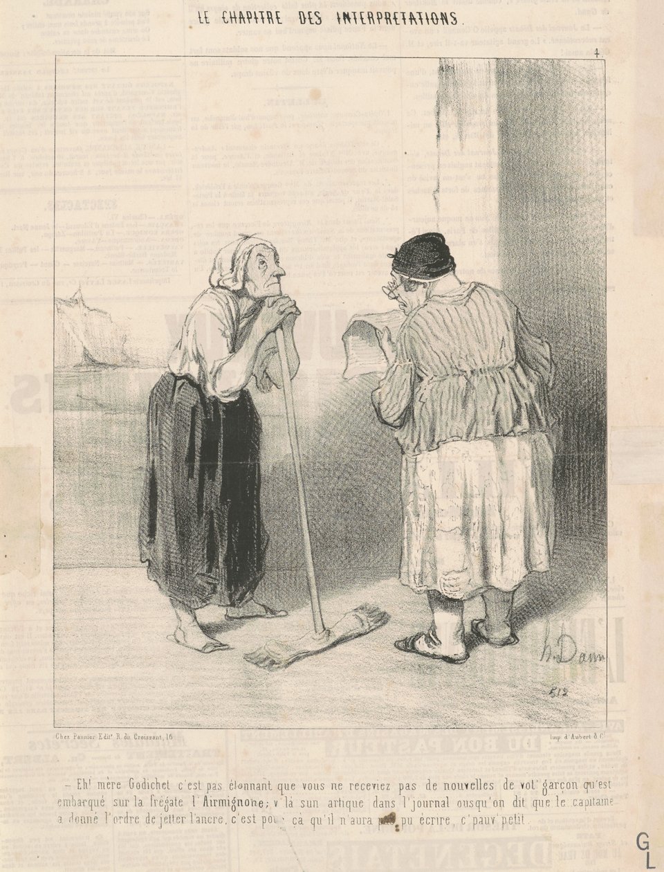Eh! Mutter Godichet, es ist nicht überraschend ... von Honoré Daumier