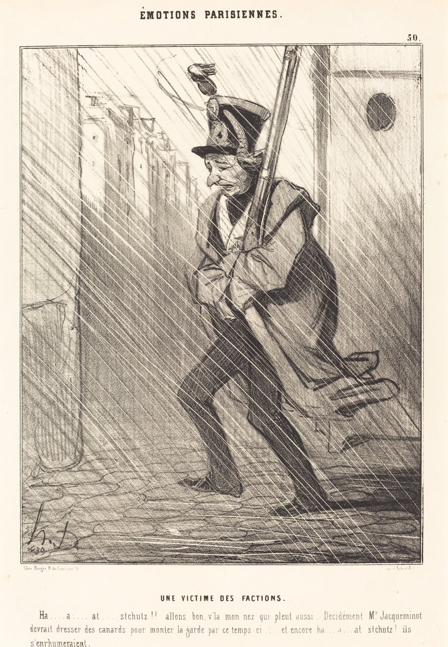Pariser Emotionen: Ein Opfer der Fraktionen von Honoré Daumier