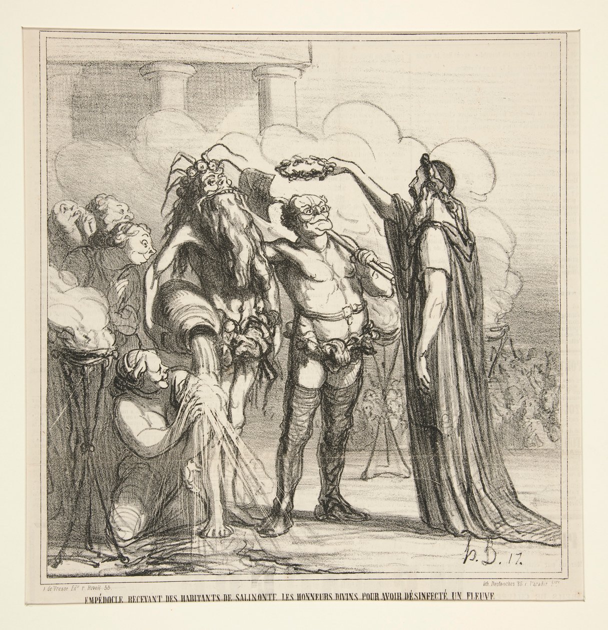 Empedokles empfängt von Honoré Daumier