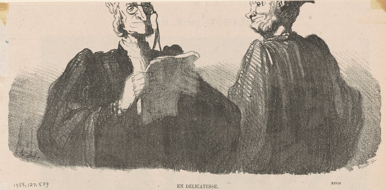 En délicatesse von Honoré Daumier