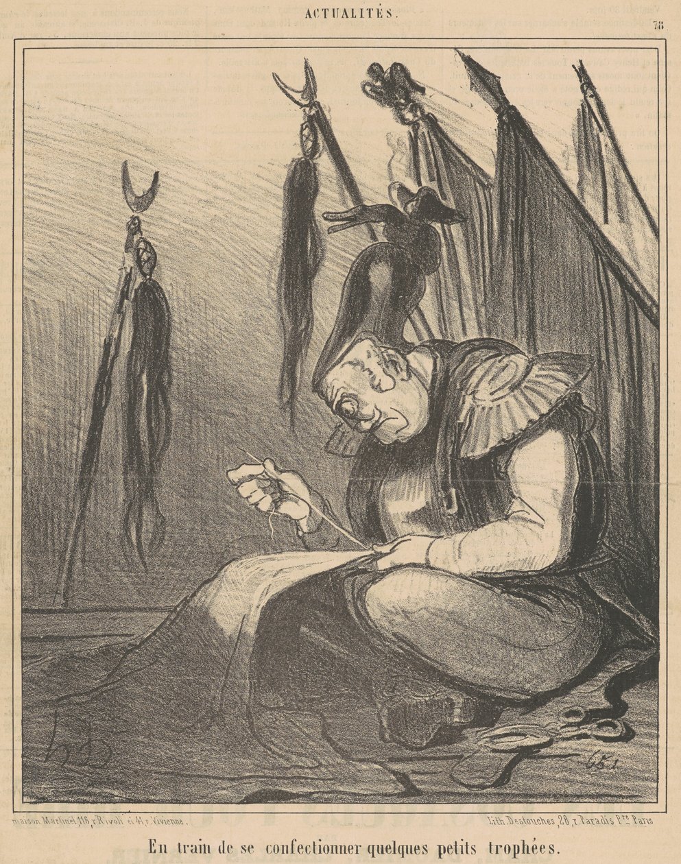 Beim ... einige herstellen von Honoré Daumier