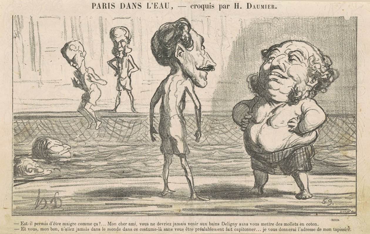 Ist es erlaubt, so dünn zu sein! ... von Honoré Daumier