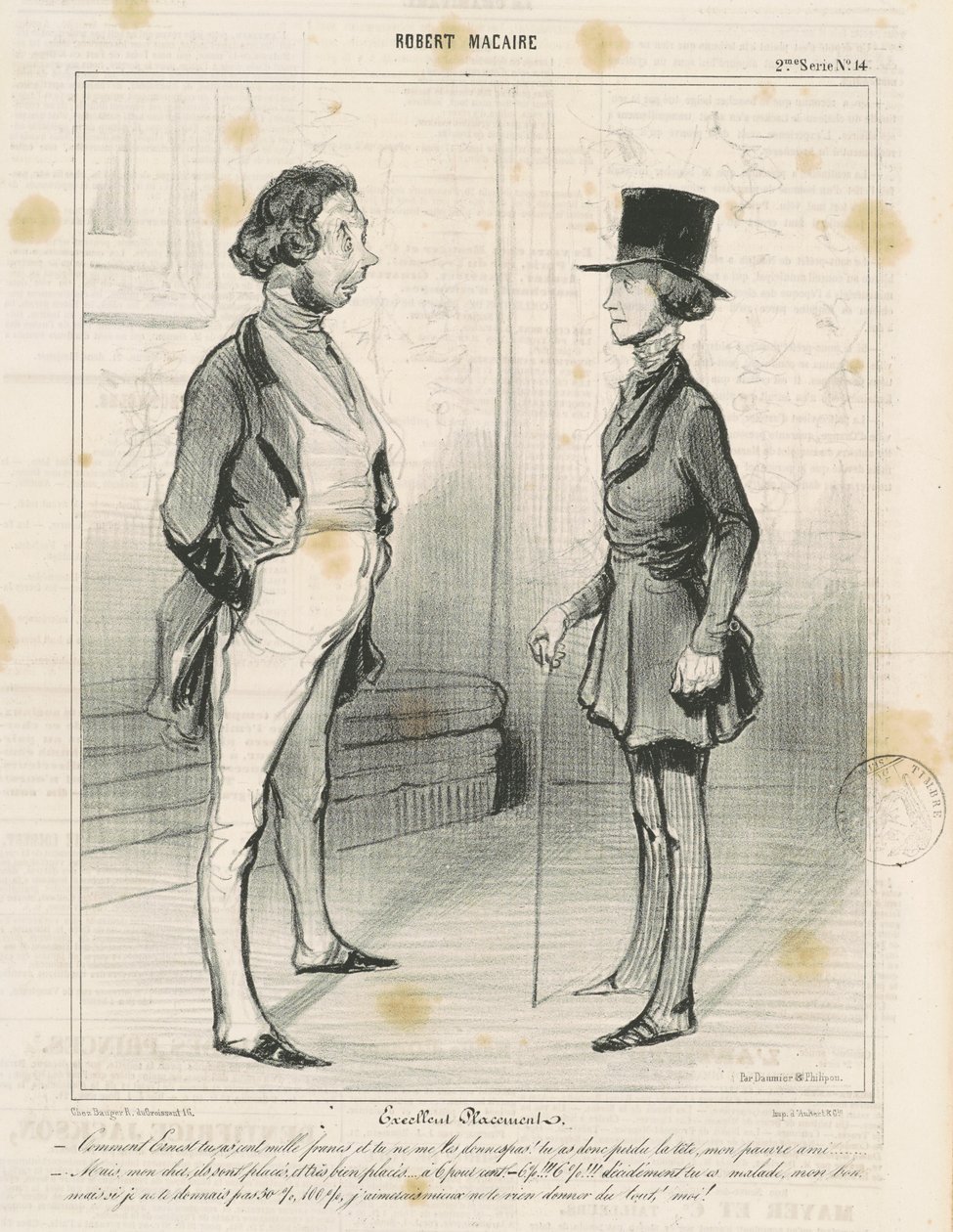 Ausgezeichnete Platzierung von Honoré Daumier