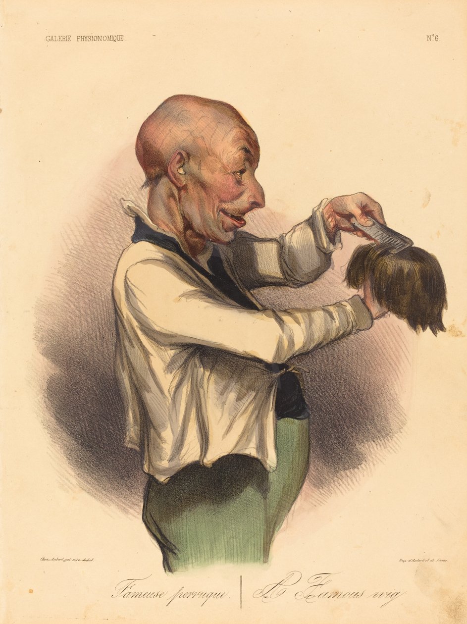 Berühmte Perücke von Honoré Daumier