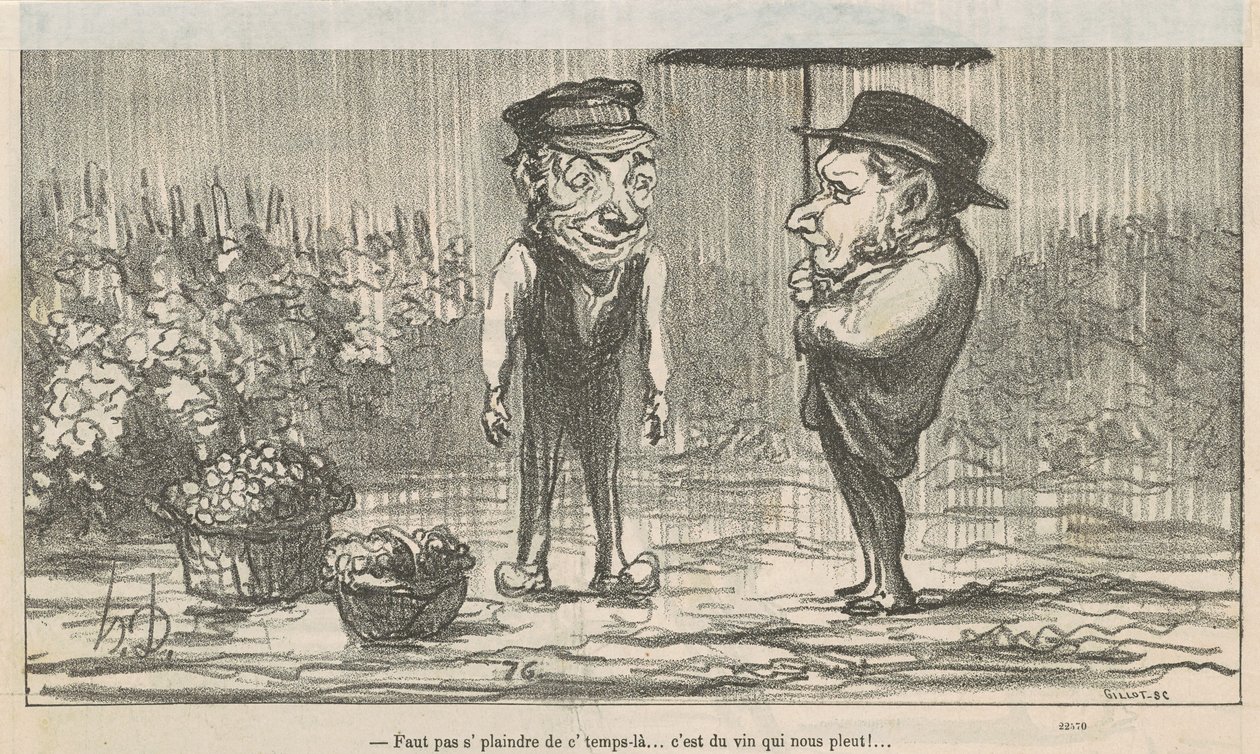 Man darf sich nicht über dieses Wetter beschweren... von Honoré Daumier