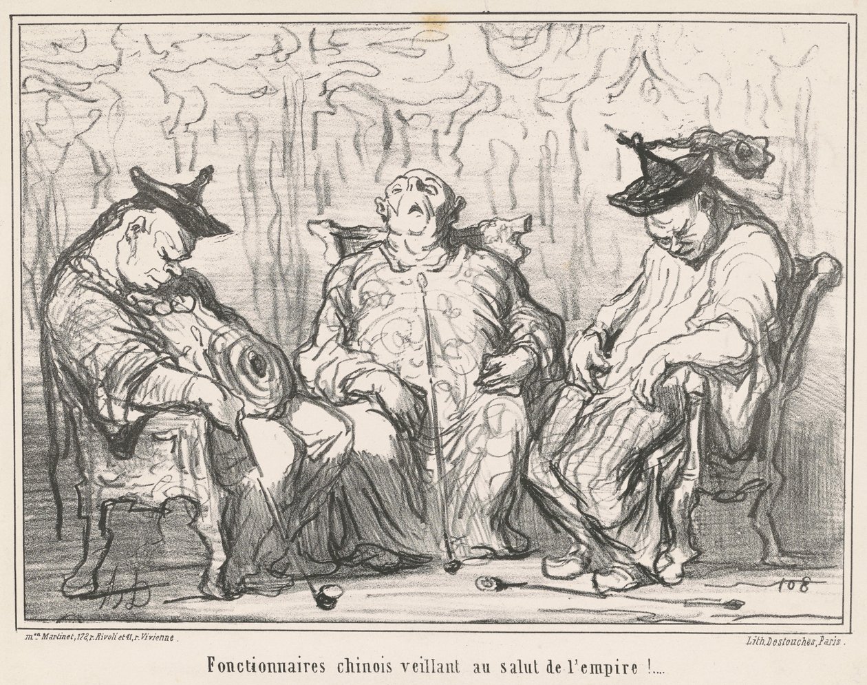 Beamte... die das Wohl des Reiches überwachen! von Honoré Daumier