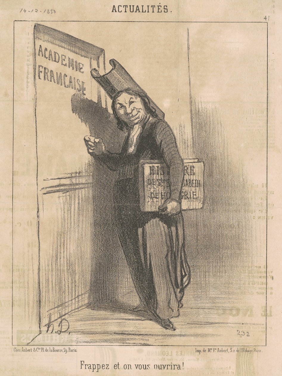 Klopft und es wird euch geöffnet! von Honoré Daumier