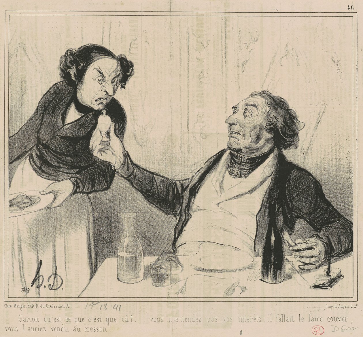 Kellner, was ist das?... von Honoré Daumier