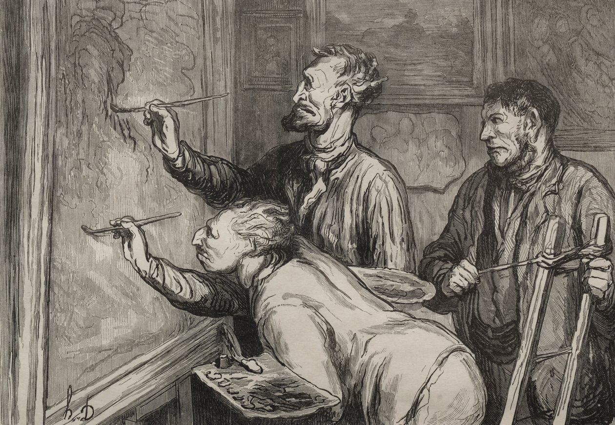 Den letzten Schliff geben von Honoré Daumier
