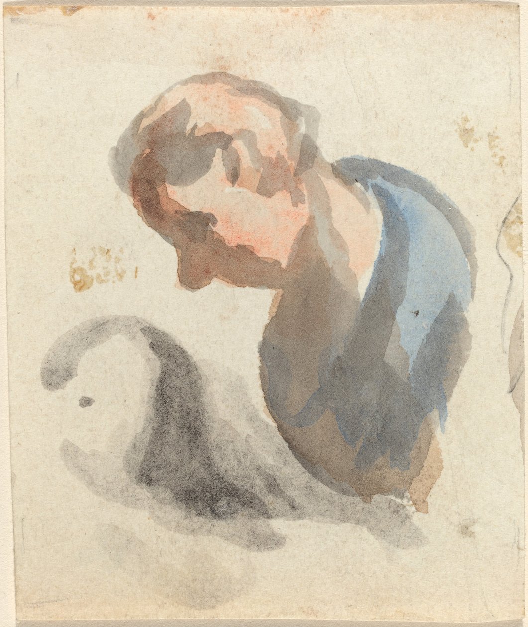 Kopf eines Mannes von Honoré Daumier