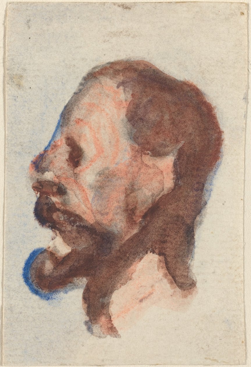 Kopf eines Mannes von Honoré Daumier