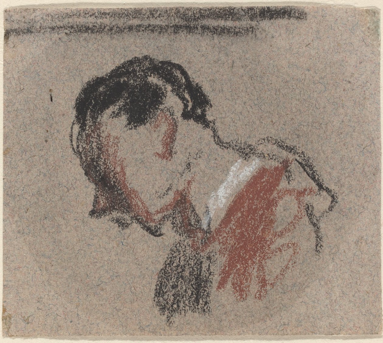 Kopf eines Mannes von Honoré Daumier