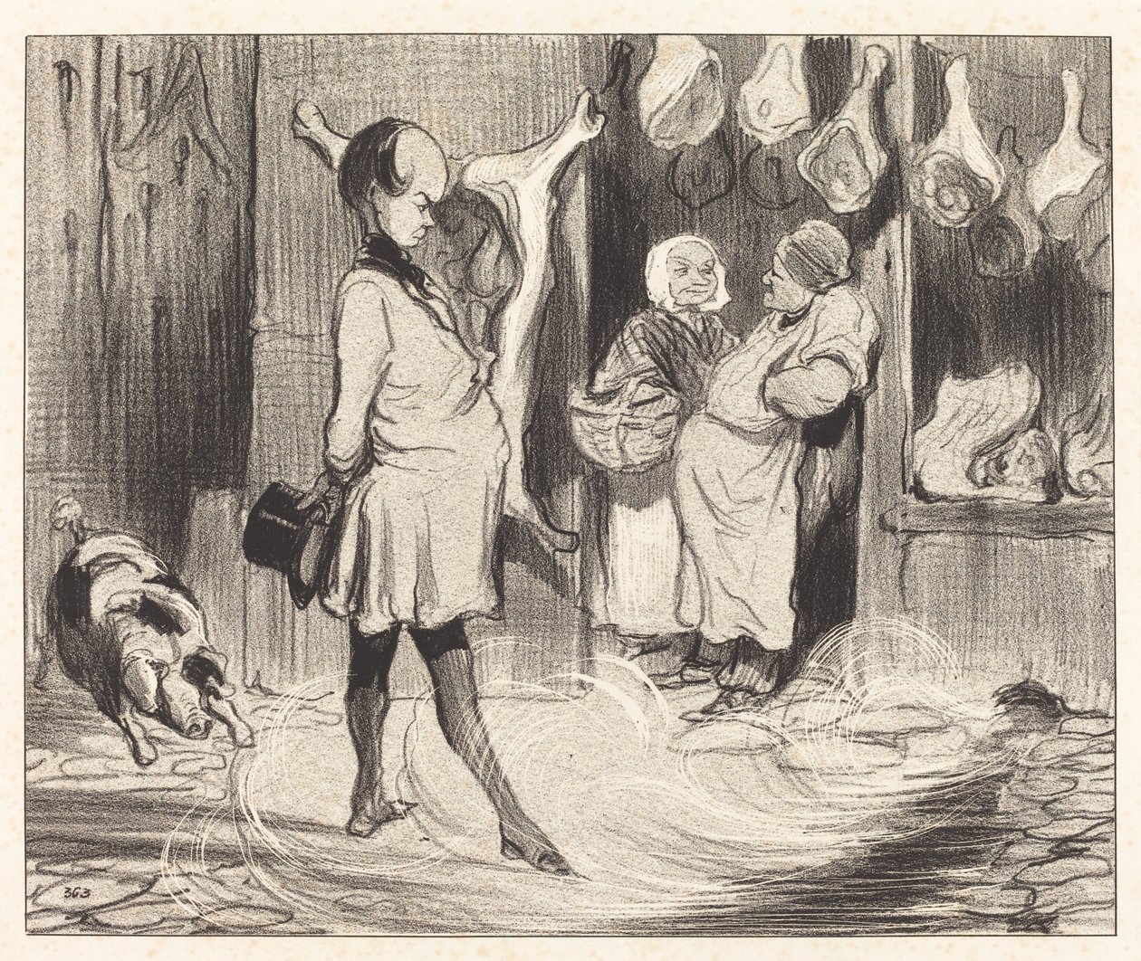 Reiseimpressionen eines großen Dichters von Honoré Daumier