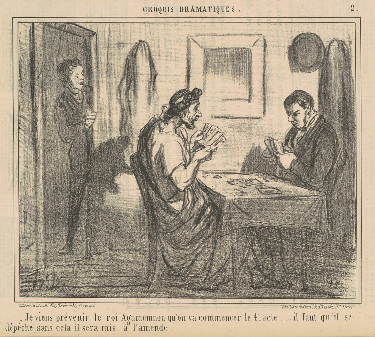 Ich komme, um König Agamemnon zu warnen ... von Honoré Daumier
