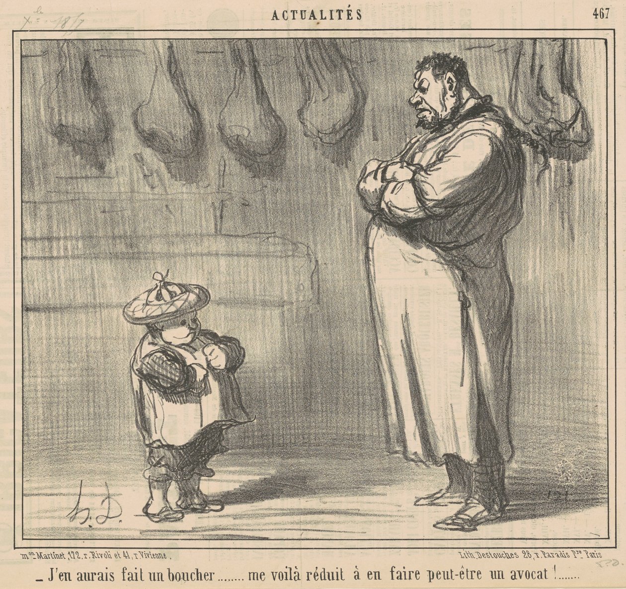 Ich hätte ihn zum Metzger gemacht ... von Honoré Daumier