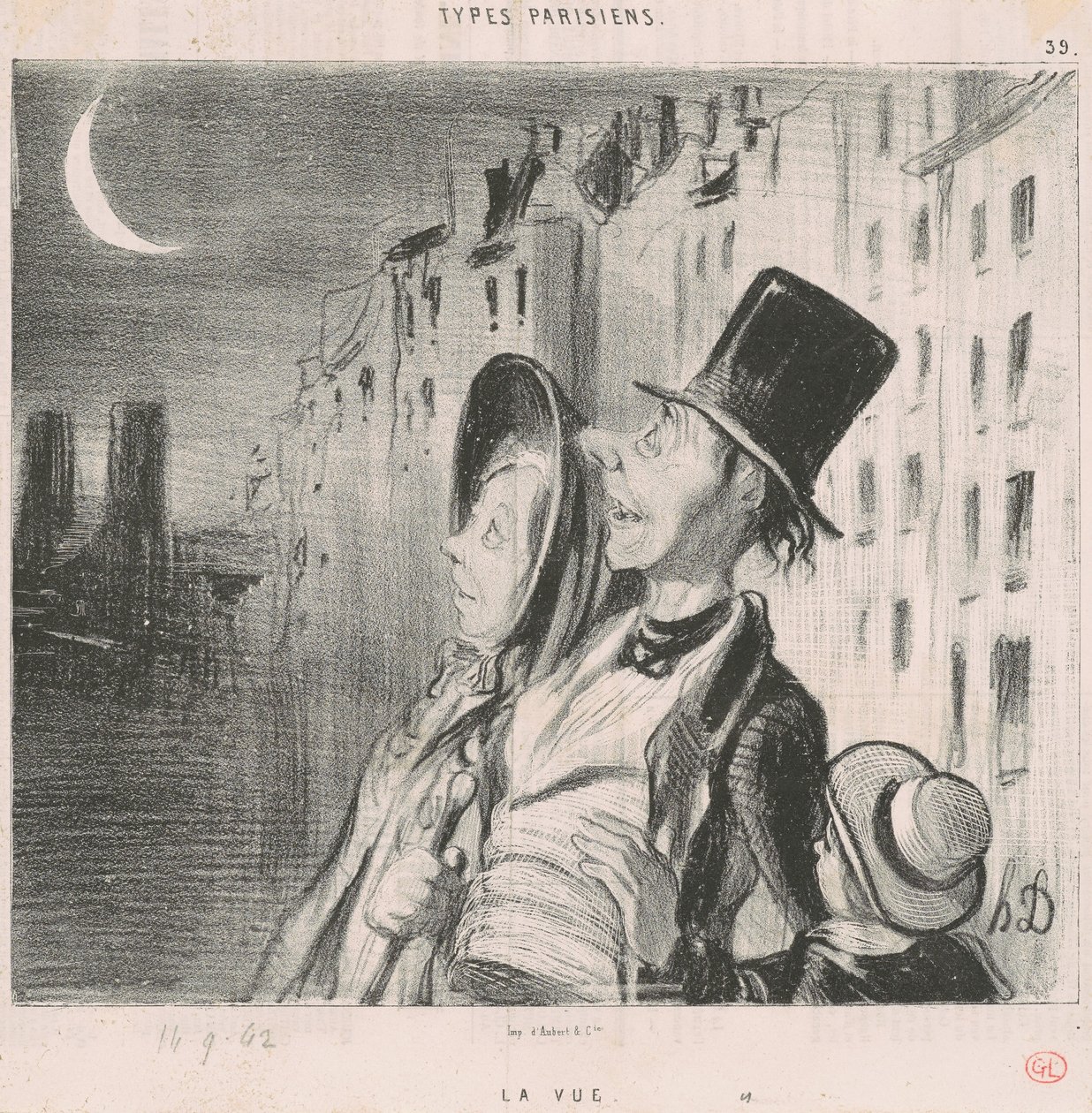 Die Aussicht von Honoré Daumier