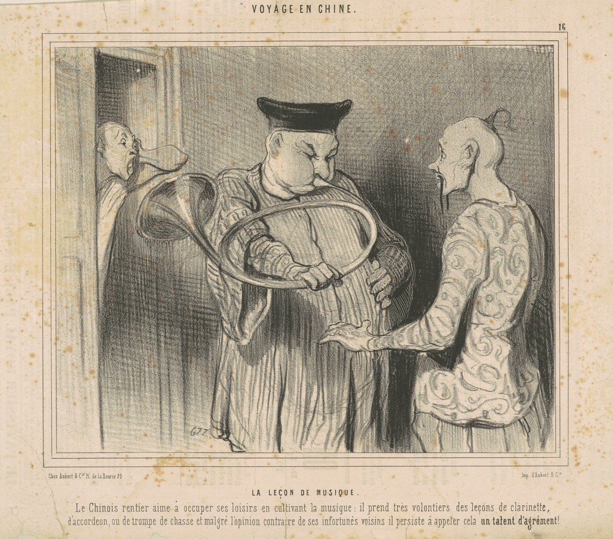 Die Musikstunde von Honoré Daumier