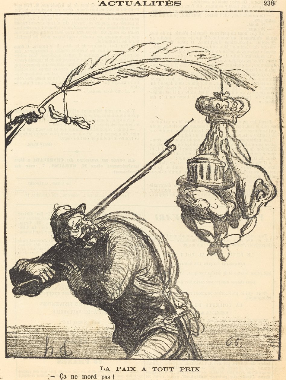 Frieden um jeden Preis von Honoré Daumier