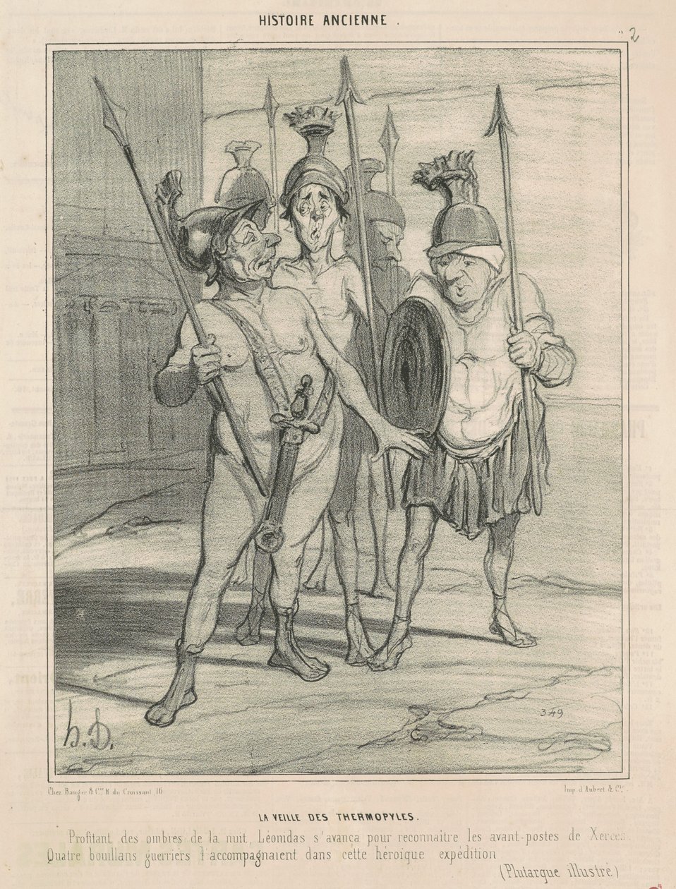 Der Vorabend der Thermopylen von Honoré Daumier