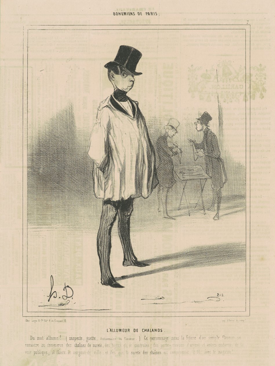 Der Anzünder der Lastkähne von Honoré Daumier