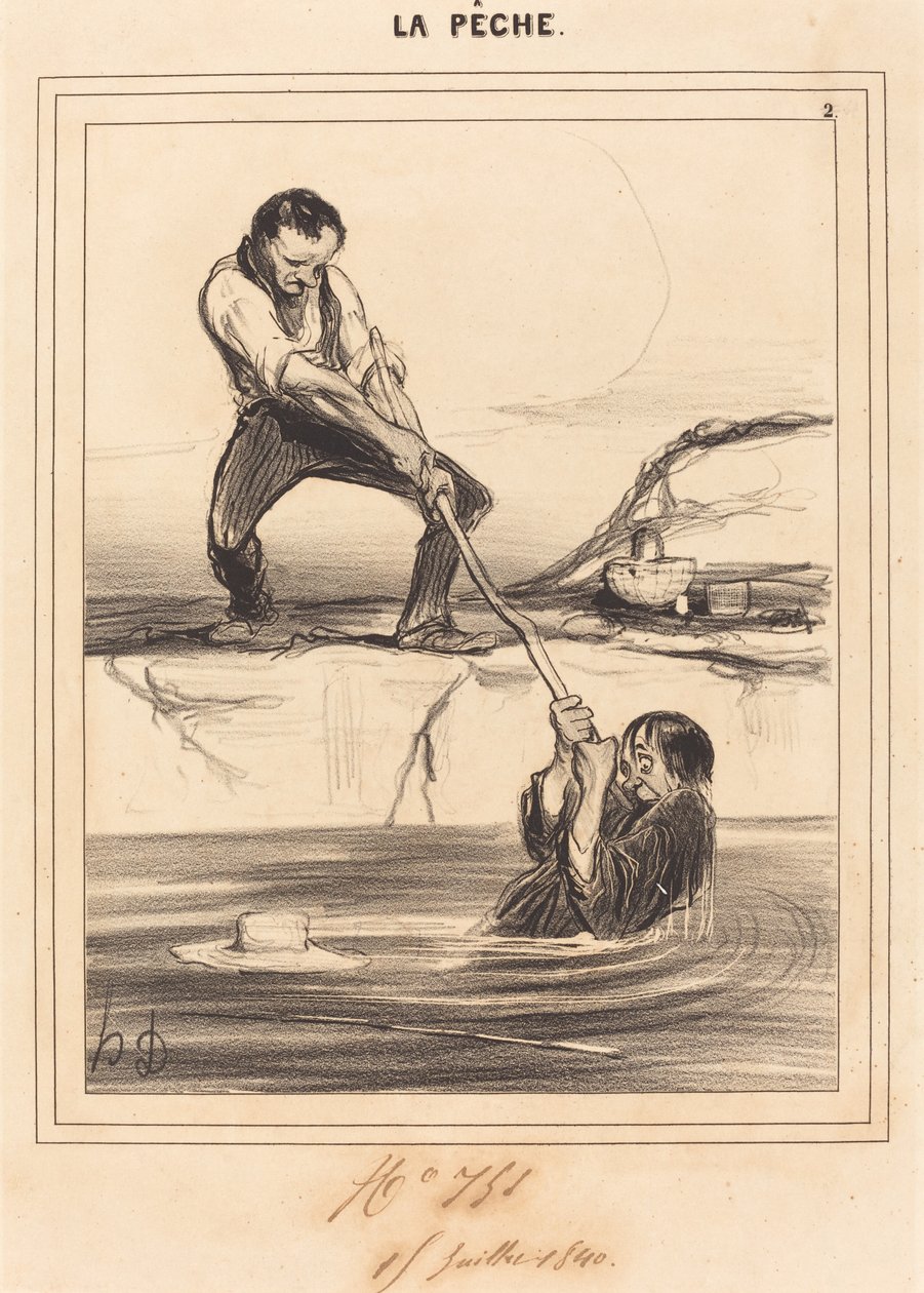 Le Barbillon entraine... von Honoré Daumier