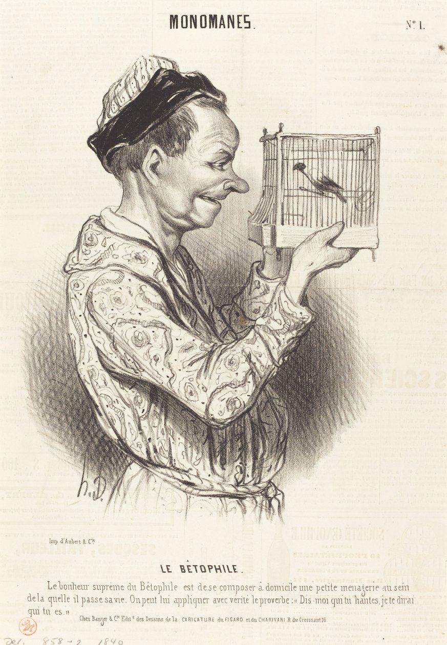 Le Bétophile von Honoré Daumier