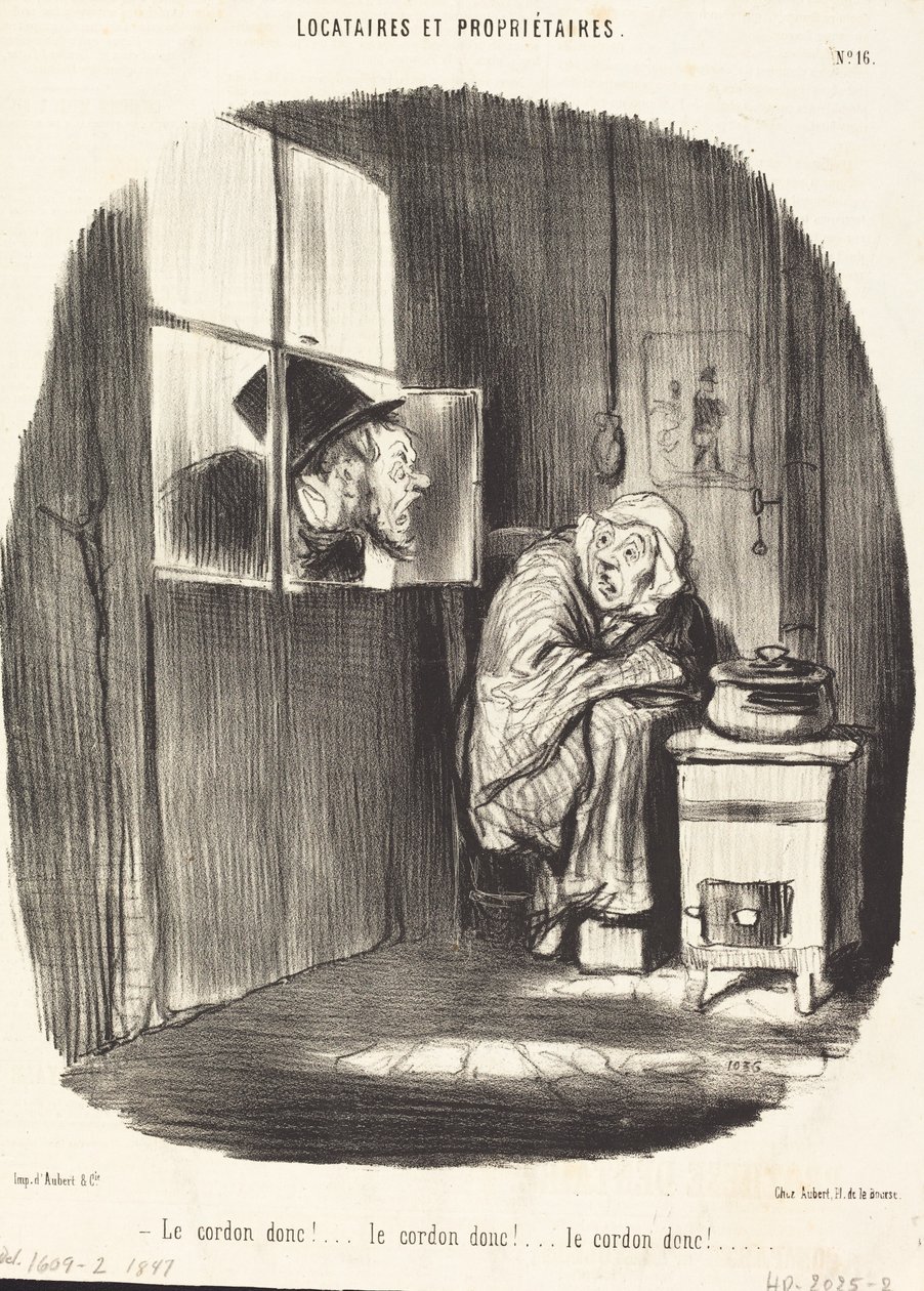 Le Cordon donc!... von Honoré Daumier