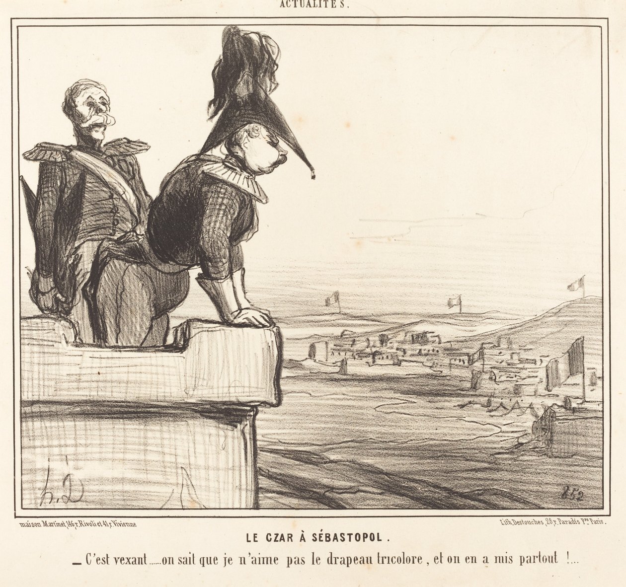 Der Zar in Sewastopol von Honoré Daumier
