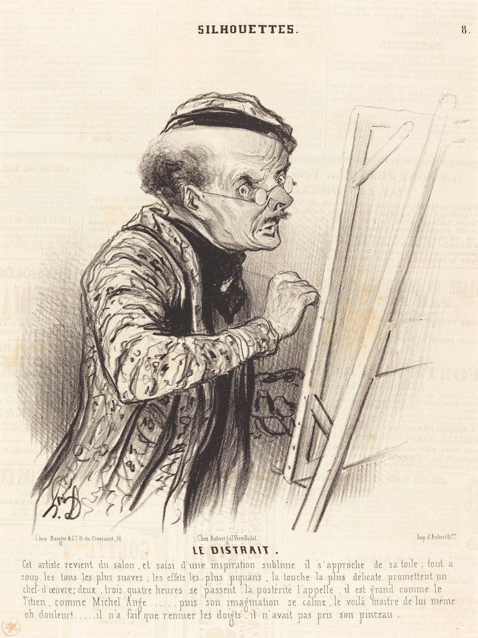Der Zerstreute von Honoré Daumier