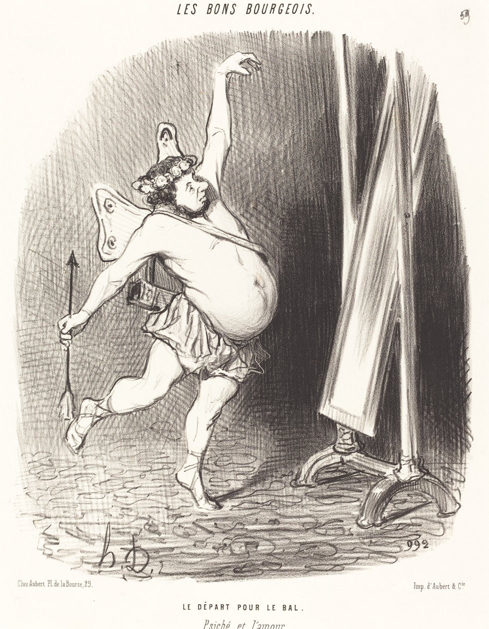 Die Abreise zum Ball von Honoré Daumier