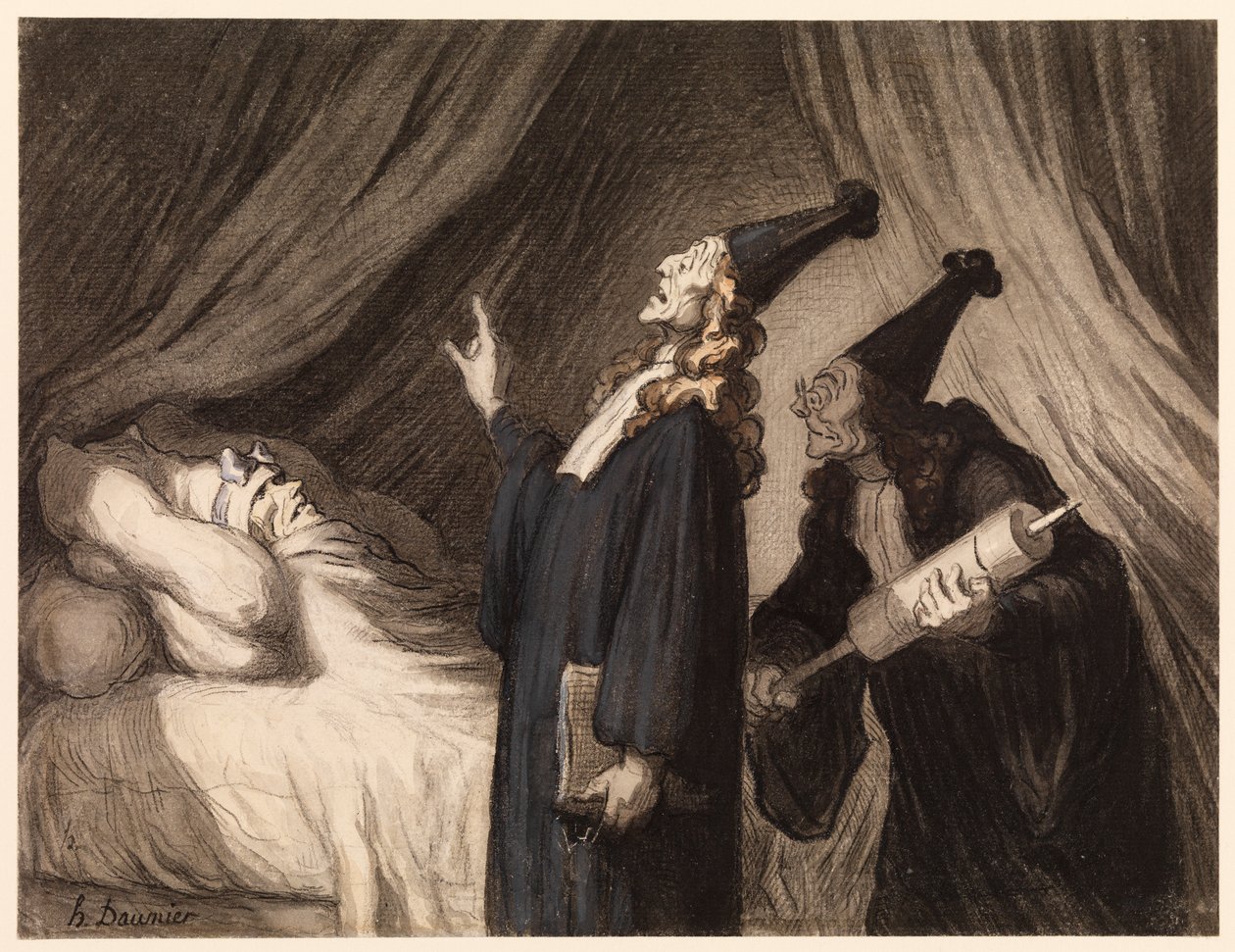 Der eingebildete Kranke von Honoré Daumier