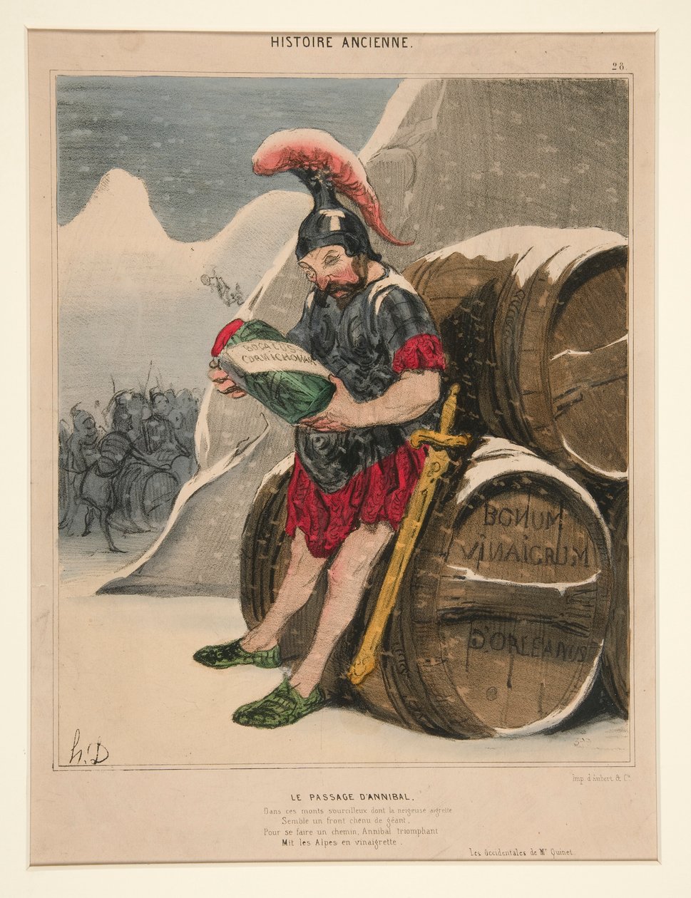 Der Durchgang d von Honoré Daumier