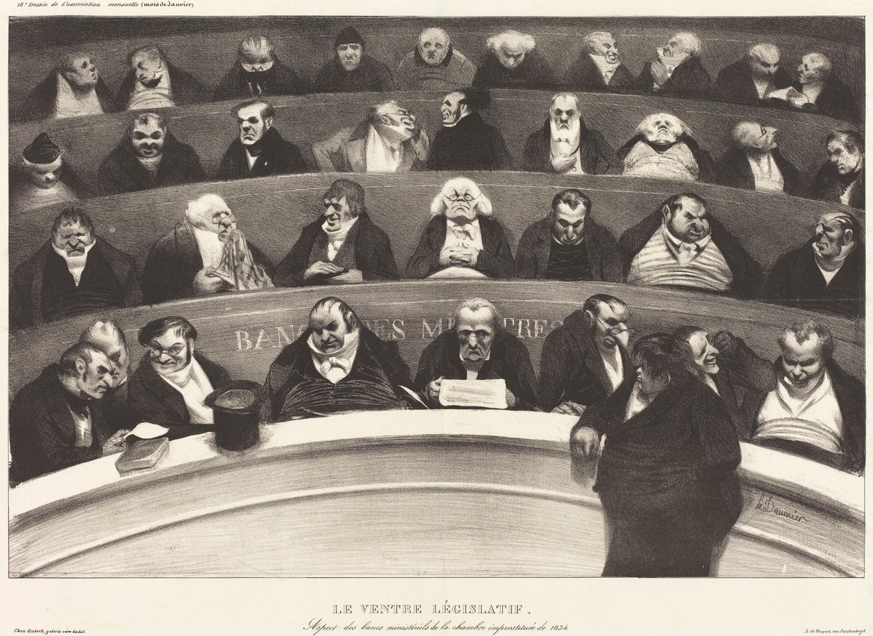 Der Legislative Bauch von Honoré Daumier