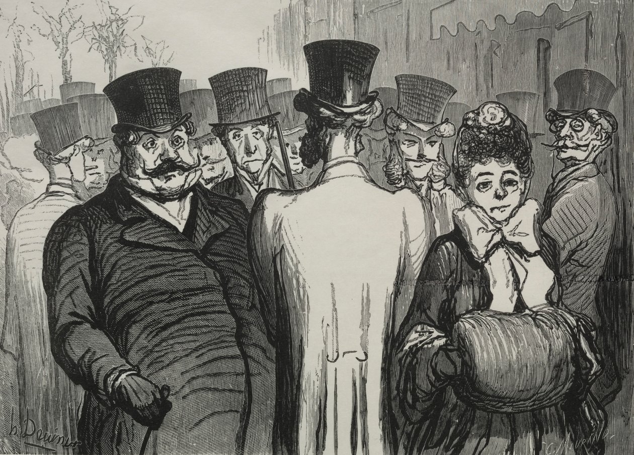 Der Boulevard des Italiens von Honoré Daumier