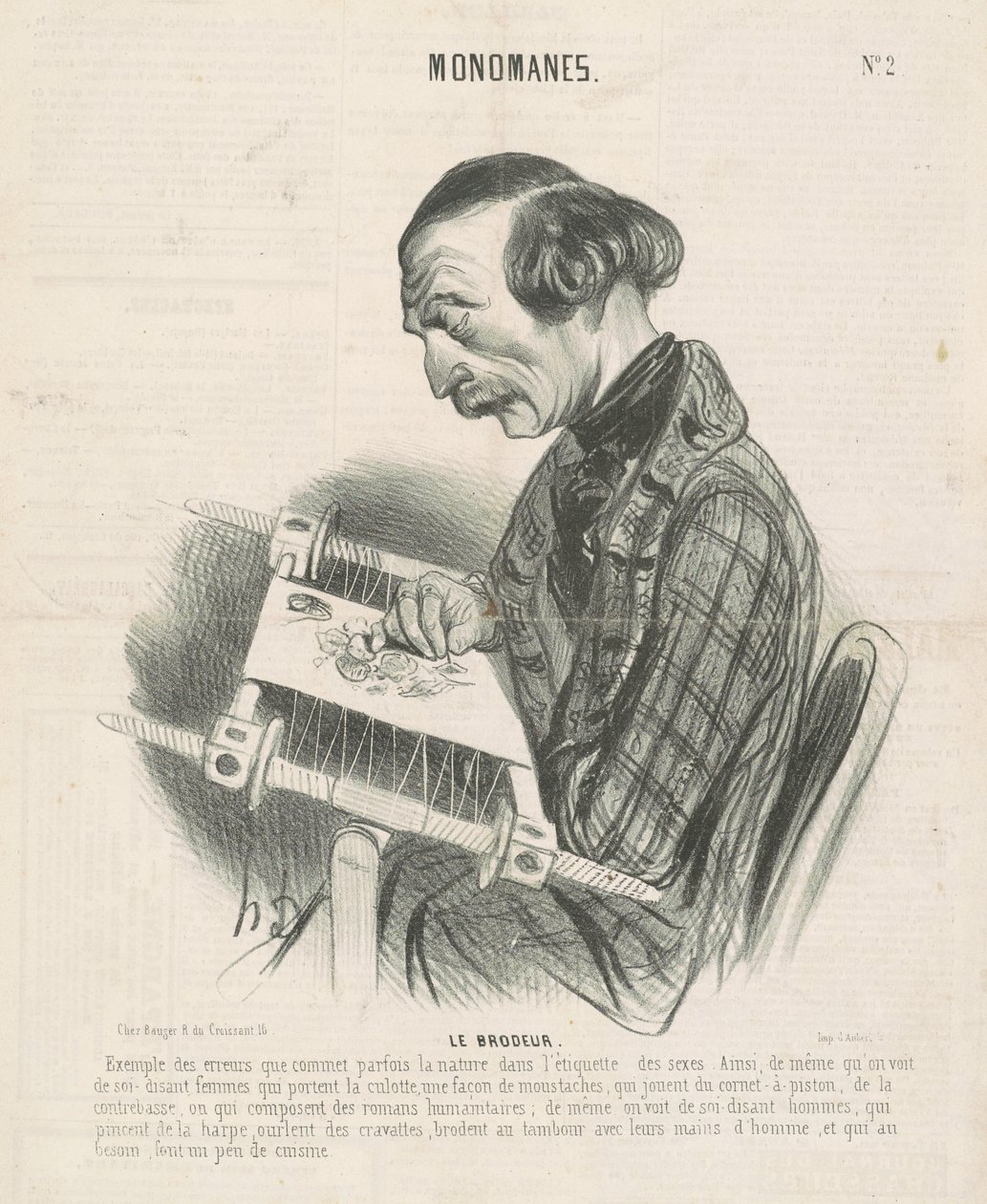 Der Sticker von Honoré Daumier