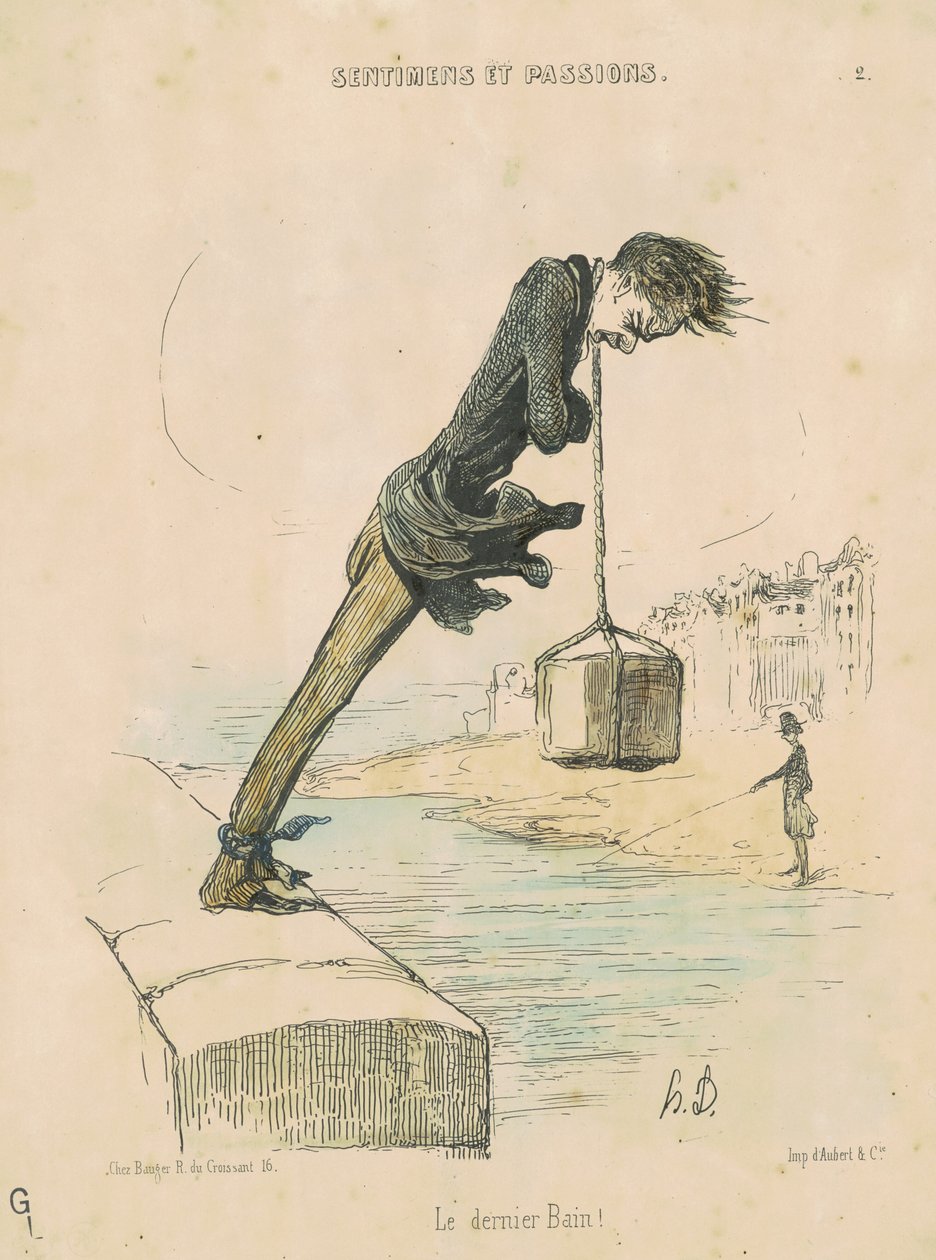 Das letzte Bad! von Honoré Daumier