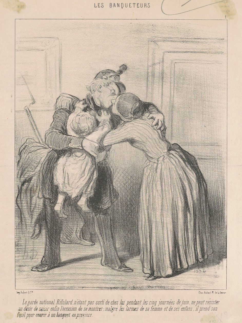 Der Nationalgardist Rifolard ... von Honoré Daumier
