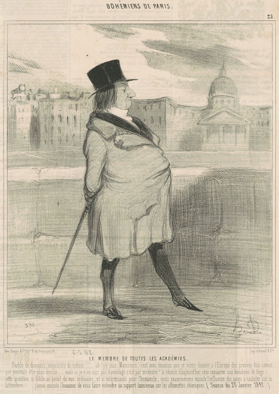 Das Mitglied aller Akademien von Honoré Daumier