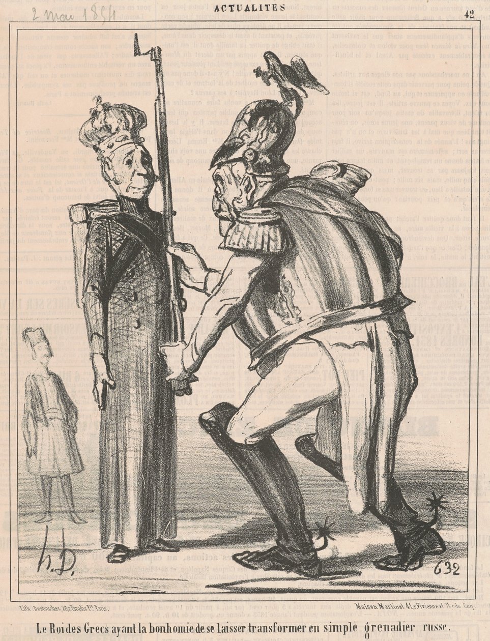 Der König der Griechen ... von Honoré Daumier