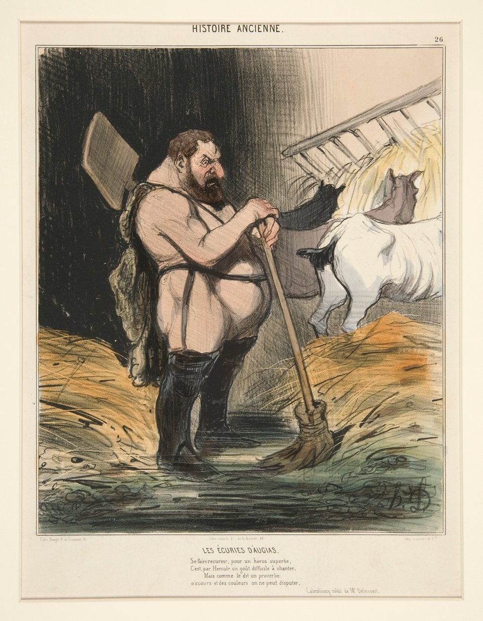 Les Ecuries D von Honoré Daumier