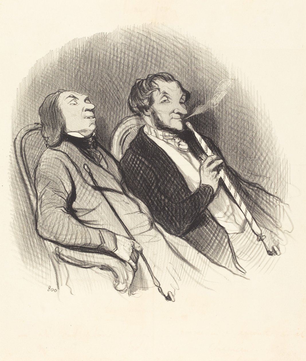 Die Haschischraucher von Honoré Daumier