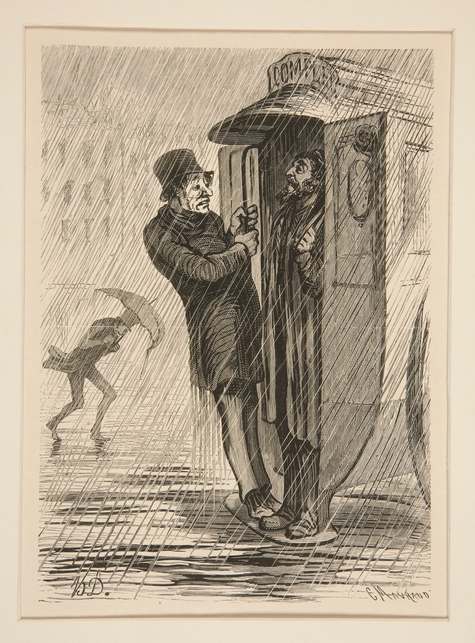 Die Omnibus - voll!!! von Honoré Daumier