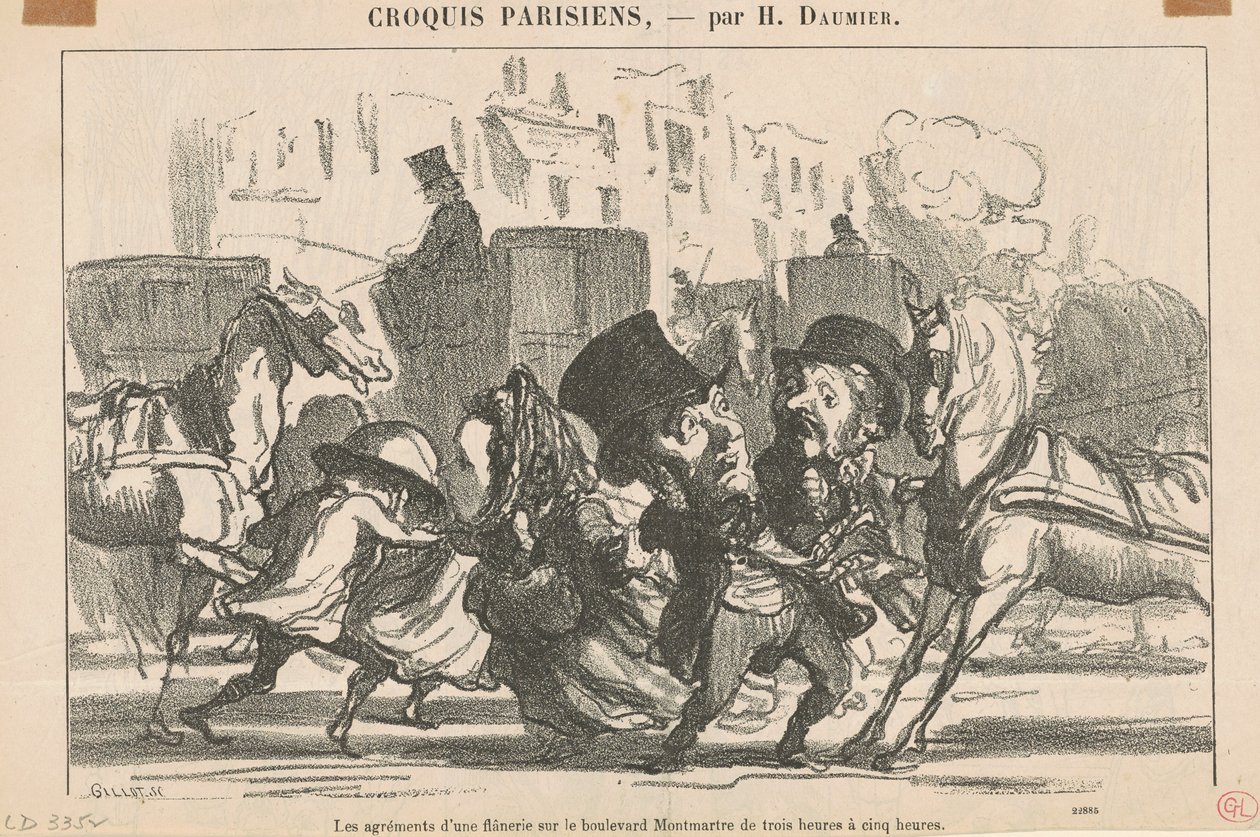 Die Freuden eines Spaziergangs ... von Honoré Daumier