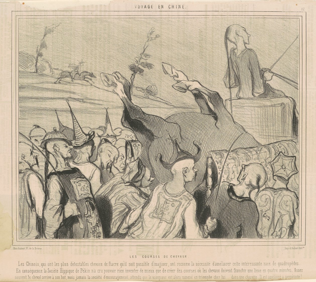 Die Pferderennen von Honoré Daumier